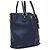 Prada Borsa a tracolla Navy Vitello Daino con cerniera laterale Blu - vista 3