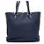 Prada Borsa a tracolla Navy Vitello Daino con cerniera laterale Blu - vista 4