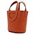 Hermès Borsa Tote Tangerine Taurillon Indorouge Season Marrone - vista 3