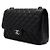 Chanel Borsa a tracolla con catena argentata Nero - vista 3