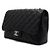 Chanel Borsa a tracolla One Flap con catena argentata Nero - vista 3