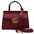 Gucci Mini borsa tote con manico e tracolla Rosso