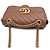 Gucci Mini Borsa a Tracolla con Catena Marmont Matelassé Marrone - vista 6
