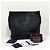 Prada Borsa a Secchiello Spalla e Crossbody in Vitello Nero - vista 5