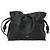 Loewe Clutch Flamenco Medium in vitello Napa Nero - vista 3