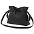 Loewe Clutch Flamenco Medium in vitello Napa Nero - vista 4