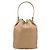 Prada Borsa Bucket Duet Re-Nylon Marrone - vista 5