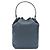 Prada Borsa Bucket Duet Re-Nylon Blu - vista 5