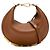 Fendi Mini Leder-Hobo-Tasche Braun