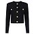 Balmain Cárdigan compacto de viscosa con cuello redondo Negro - vista 3