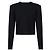 Balmain Cárdigan compacto de viscosa con cuello redondo Negro - vista 4
