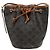 Céline Picca borsa a sacchetto Triomphe Canvas Khaki Marrone