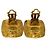 Chanel Vintage CC Square Clip-On Metal D'oro - vista 2