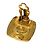 Chanel Vintage CC Square Clip-On Metal D'oro - vista 5
