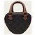 Céline Borsa a mano e crossbody media Triomphe Canvas Heart Tan Marrone - vista 2