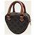 Céline Borsa a mano e crossbody media Triomphe Canvas Heart Tan Marrone - vista 4