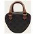 Céline Borsa a mano e crossbody media Triomphe Canvas Heart Tan Marrone - vista 6