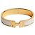 Hermès Bracciale Rigido Click Blanc Gold White Bianco