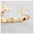 Hermès Bracciale Rigido Click Blanc Gold White Bianco - vista 9