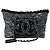 Chanel Borsa Shopper a Spalla in Tweed e PVC con Catena Nera Nero