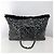 Chanel Borsa Shopper a Spalla in Tweed e PVC con Catena Nera Nero - vista 3