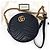 Marmont Gucci Borsa a Tracolla Mini Round Tambourine Nera Nero - vista 2
