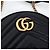 Marmont Gucci Borsa a Tracolla Mini Round Tambourine Nera Nero - vista 7