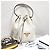 Prada Borsa Bucket Crossbody Vitreous Dino White Bianco - vista 3