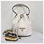 Prada Borsa Bucket Crossbody Vitreous Dino White Bianco - vista 5