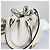Prada Borsa Bucket Crossbody Vitreous Dino White Bianco - vista 7