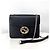 Gucci Bolsa Crossbody de Corrente Entrelaçada Preta Preto