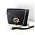 Gucci Bolsa Crossbody de Corrente Entrelaçada Preta Preto - vista 3