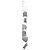Thom Browne Milan Classic V-Ausschnitt Wollcardigan Hellgrau Braun - Ansicht 2