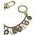 Louis Vuitton Porte Cles Chaine Pastilles Key Holder Gold D'oro - vista 13