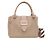 Burberry mala Tote e mala de ombro com fivela em couro granulado Marrom