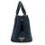 Prada Borsa Tote/Borsa a Tracolla Denim Kanapa Blu - vista 7