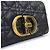 Dior Borsa a tracolla Carriage Suppl in pelle Small Nero - vista 9
