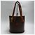 Borsa a secchiello a tracolla Céline marrone pelle - vista 2