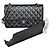 Chanel Borsa Classic Flap Medium Black Gold Caviar Nero