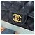 Chanel Borsa Classic Flap Medium Black Gold Caviar Nero - vista 11