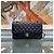 Chanel Borsa Classic Flap Medium Black Gold Caviar Nero - vista 3