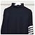 Thom Browne Rollkragenpullover in Waffelstrick Blau - Ansicht 4