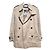 Burberry Gabardina corta Kensington Castaño