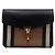 Burberry Macken Small Flap Schultertasche und Crossbody aus schwarzem Leder House Check - Ansicht 2