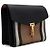 Burberry Macken Small Flap Schultertasche und Crossbody aus schwarzem Leder House Check - Ansicht 4
