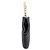 Chanel Pouch in pelle nera con manico in perle Nero - vista 2