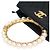 Chanel Pouch in pelle nera con manico in perle Nero - vista 6