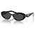Prada Gafas de sol Oval Symbol Negro