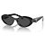 Prada Gafas de sol Oval Symbol Negro - vista 2