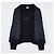 Moncler Cardigan in lana imbottito con zip da uomo Nero - vista 5